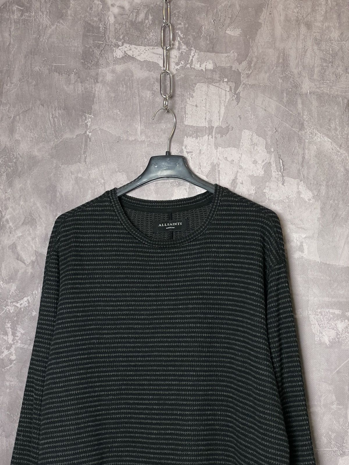 Allsaints × Vintage ALLSAINTS Sweater asphalt grey opium rare gothic bottega Size US M / EU 48-50 / 2 - 2 Thumbnail