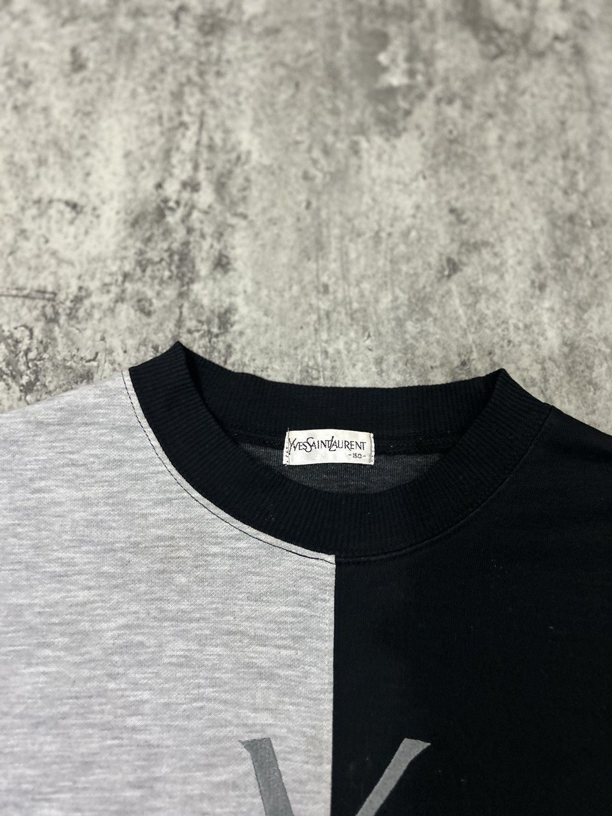 Yves Saint Laurent Vintage Yvessaintlaurent Big Logo two tone Long sleve Size US M / EU 48-50 / 2 - 7 Thumbnail