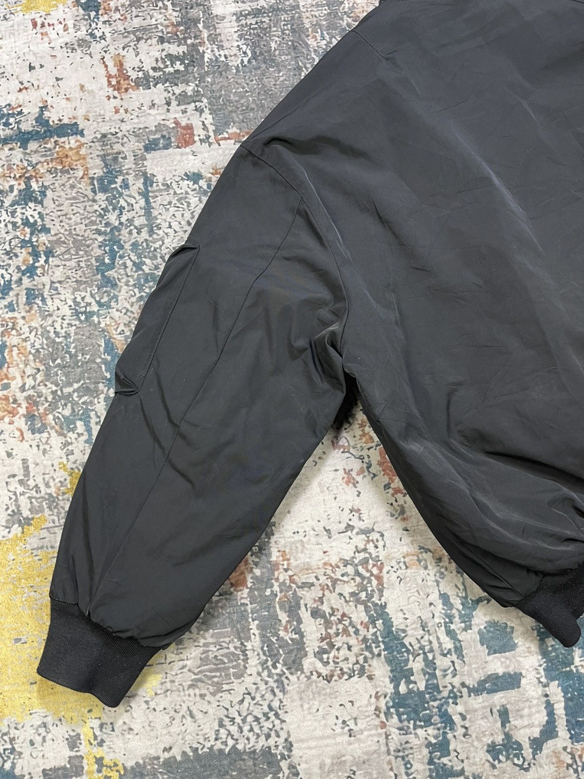 Bershka Bershka Baggy Black Bomber Jackets Size US M / EU 48-50 / 2 - 7 Thumbnail