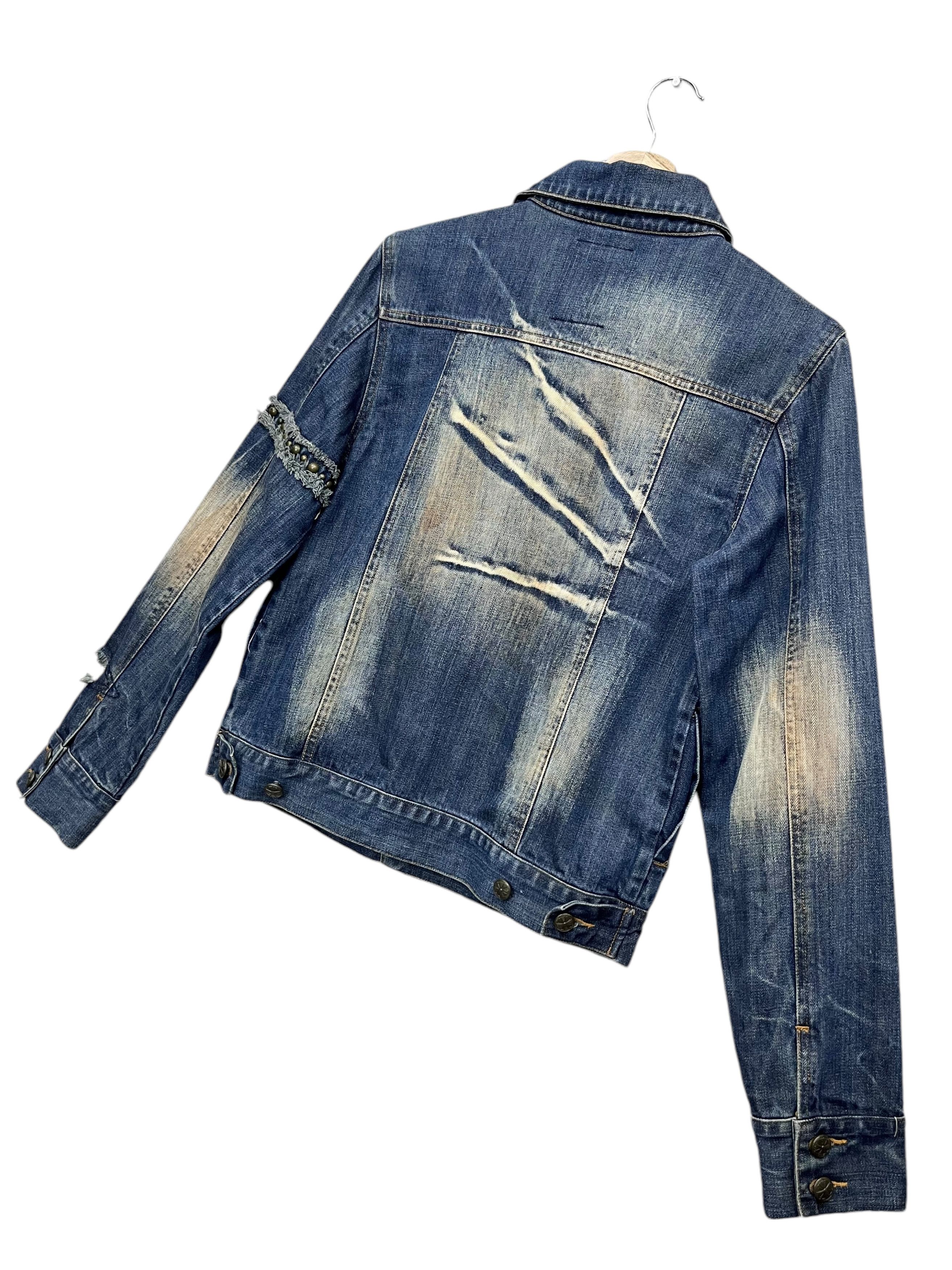 If Six Was Nine × Japanese Brand × Seditionaries Vtg MIDAS Seditionaries Rusty Mudwash Clawmark Denim Jacket Size S / US 4 / IT 40 - 5 Thumbnail