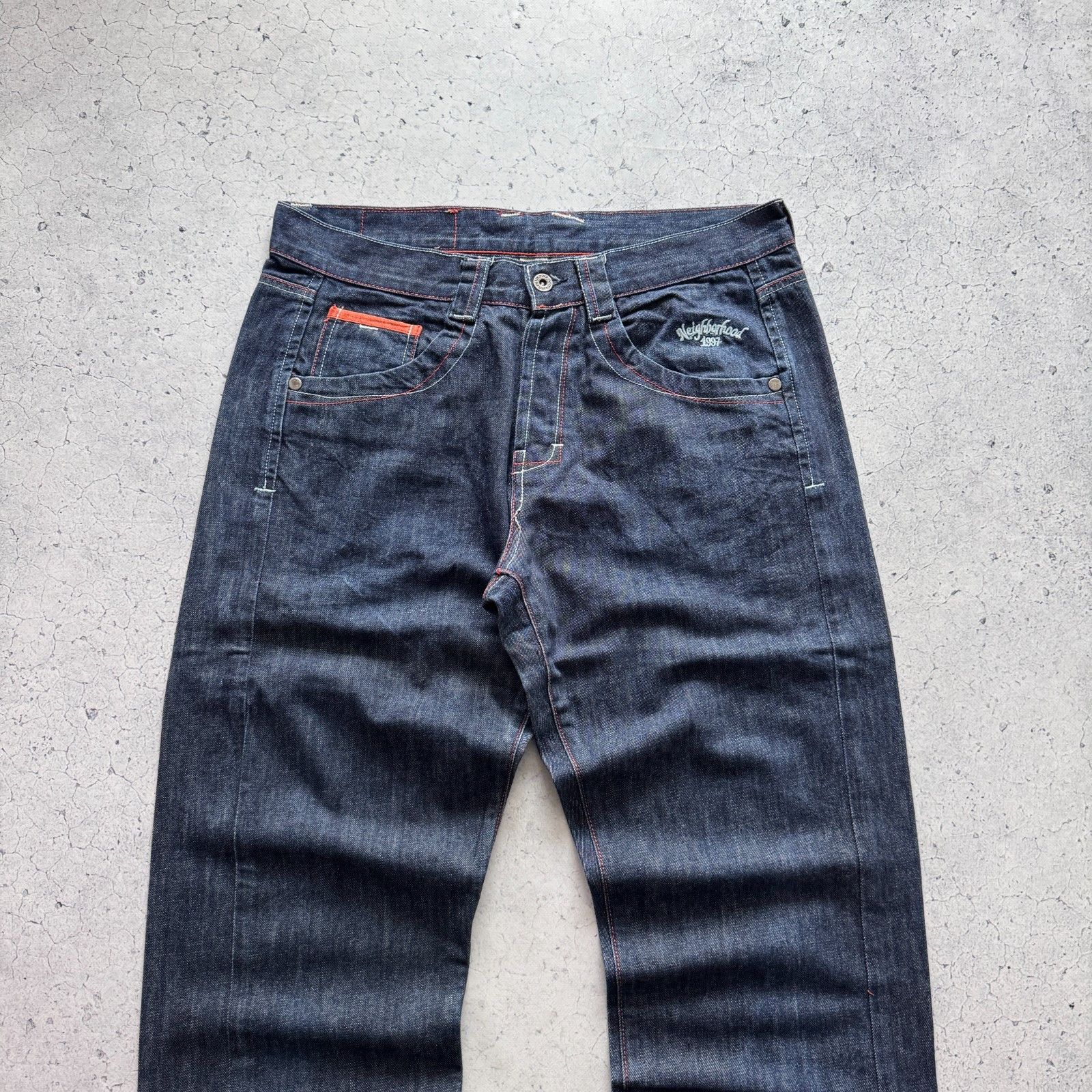 Neighborhood Neighborhood Selvedge Japan Denim Baggy Jeans Mens 34 Size Size US 34 / EU 50 - 4 Thumbnail