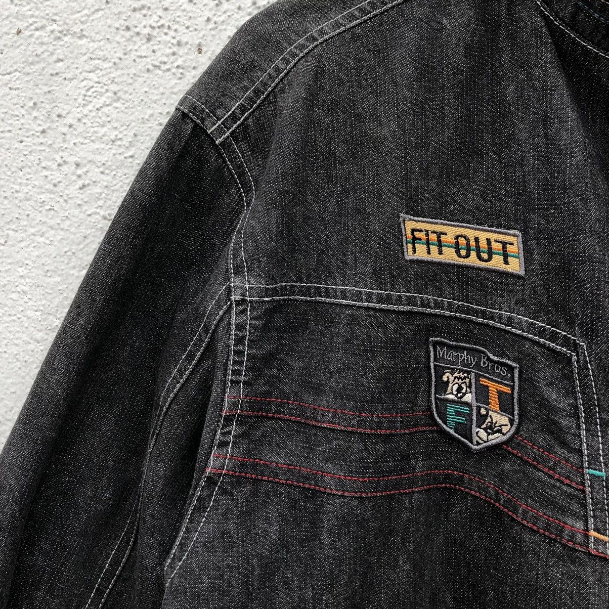 Vintage Vintage BON GIOVANE Denim Zipper Bomber Jacket Size US M / EU 48-50 / 2 - 2 Thumbnail