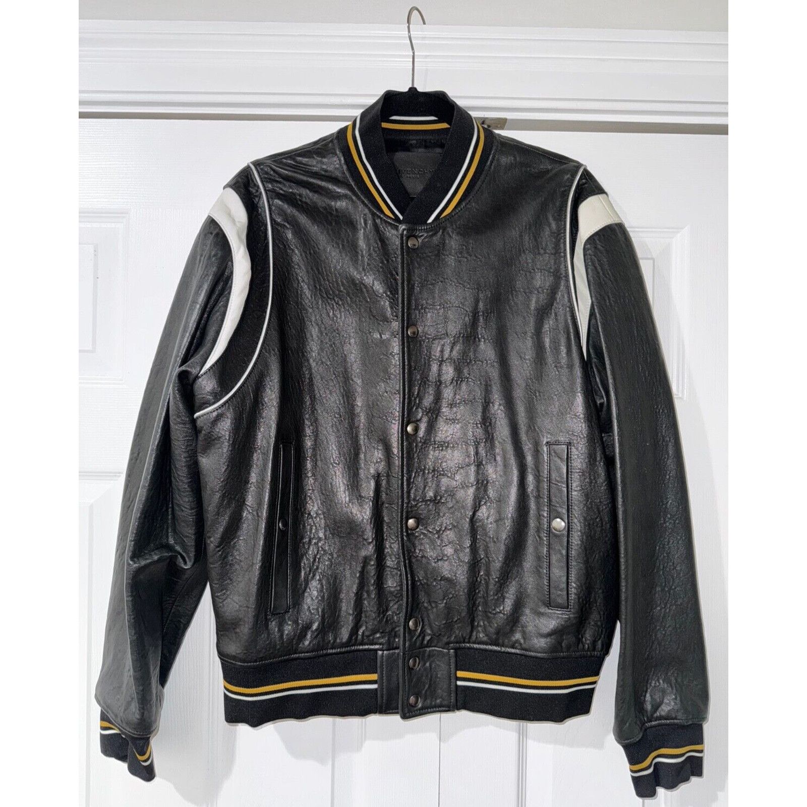 Givenchy Givenchy Leather Monogram Varsity Bomber Blouson Jacket 50 Size US M / EU 48-50 / 2 - 3 Thumbnail