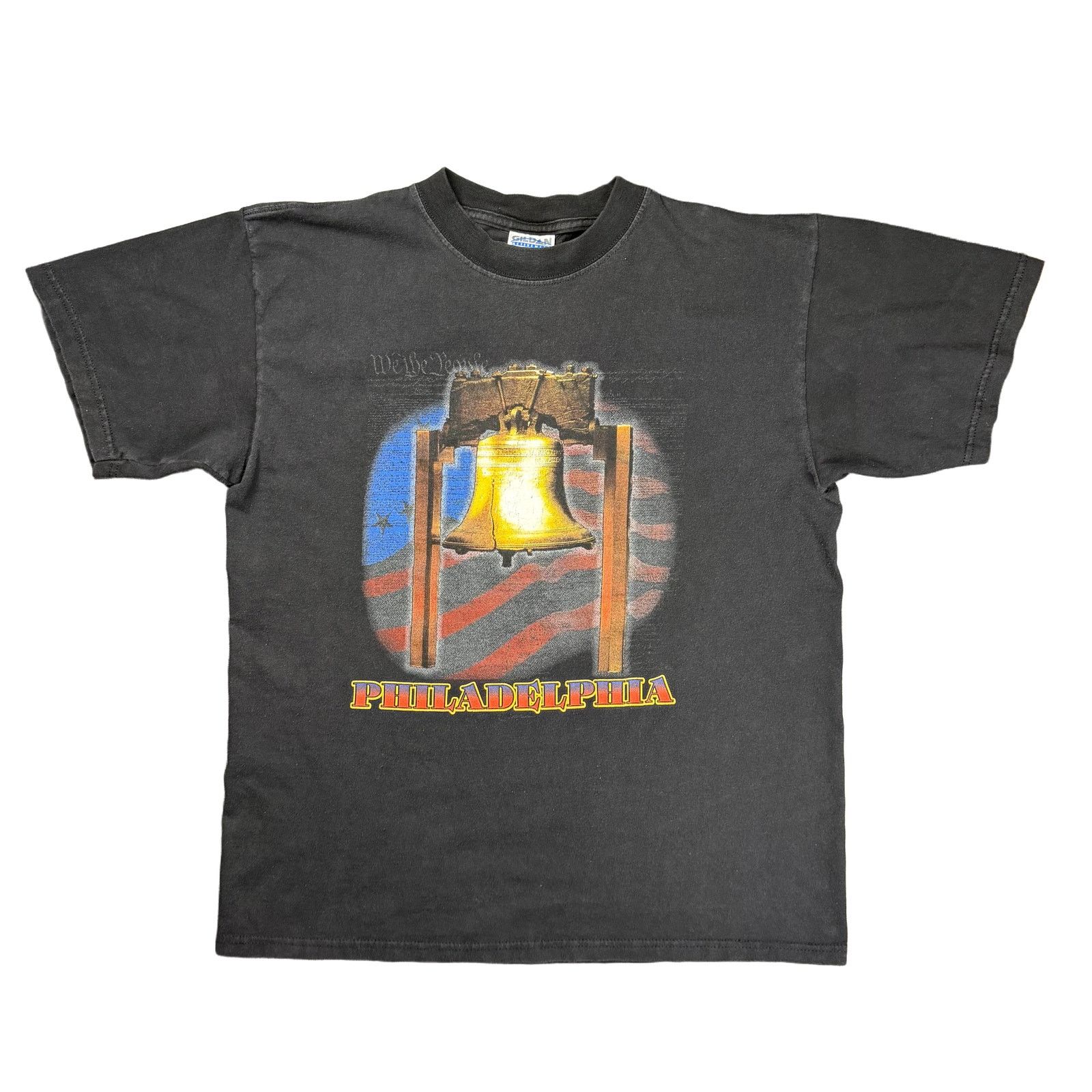 Gildan Vintage y2k Liberty Bell Philadelphia Tee Large Black Size US L / EU 52-54 / 3 - 2 Thumbnail