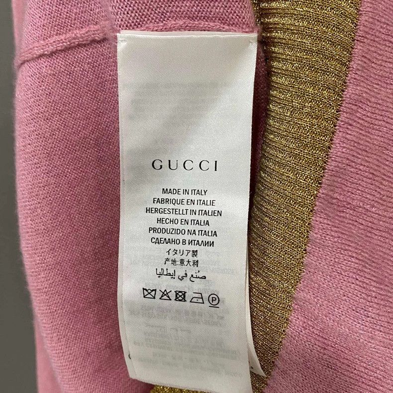 Gucci Gucci Pink gold-bordered gold-buttoned cardigan jacket Size XS / US 0-2 / IT 36-38 - 5 Thumbnail