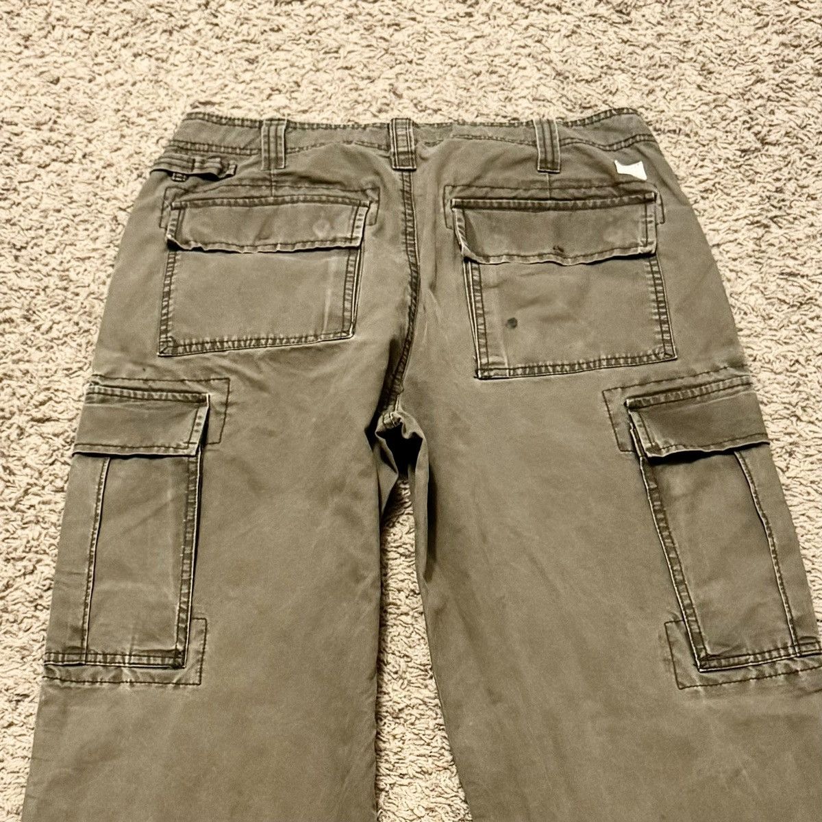 Old Navy VINTAGE Y2K GREEN/BROWN CARPENTER PANTS! Size US 32 / EU 48 - 4 Thumbnail
