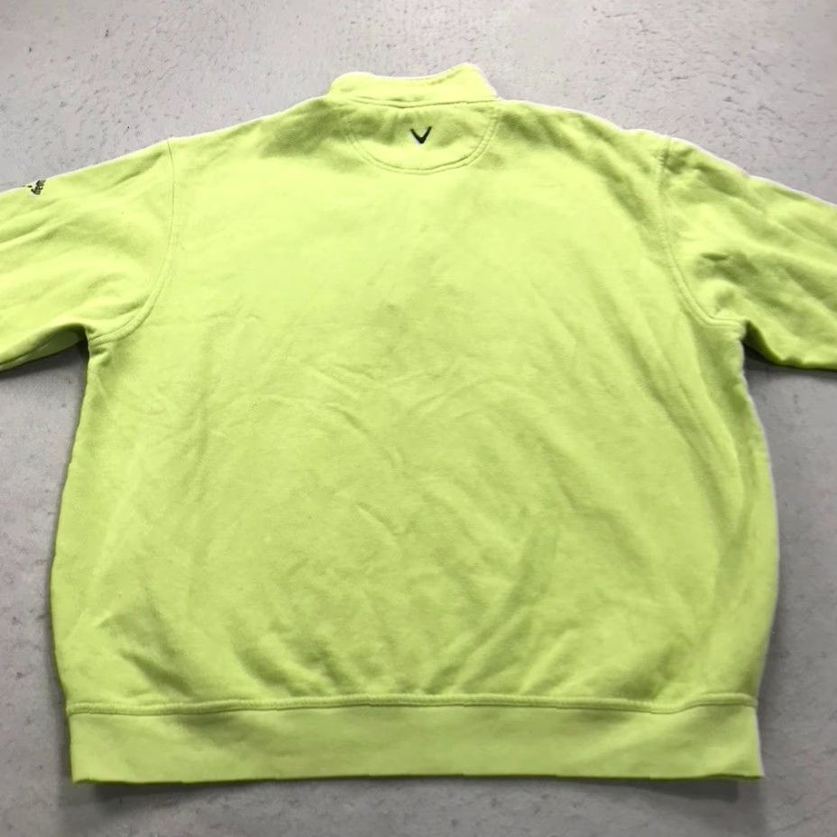 Callaway VINTAGE Callaway Golf Sweatshirt Mens Large Green 90s 1/4 Zip Fleece Embroidered Logo Zipper Shirt Men Green 90s Size US L / EU 52-54 / 3 - 6 Thumbnail