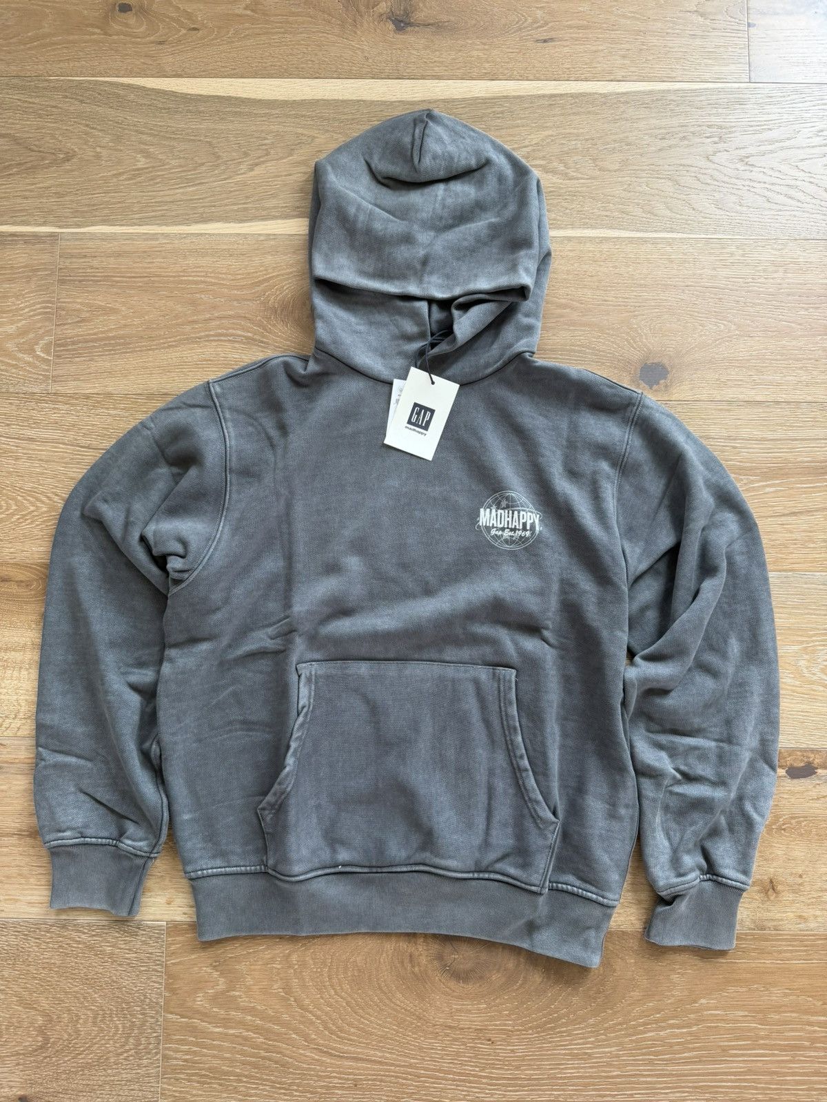 Gap × Madhappy Gap x Madhappy Globe Washed Black Hoodie Size US M / EU 48-50 / 2 - 3 Thumbnail