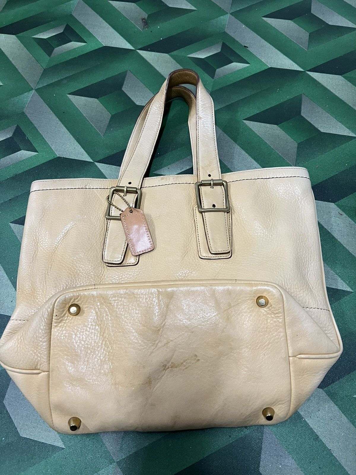 Coach × Leather × Vintage Vintage Coach Leather Bag Size ONE SIZE - 8 Thumbnail