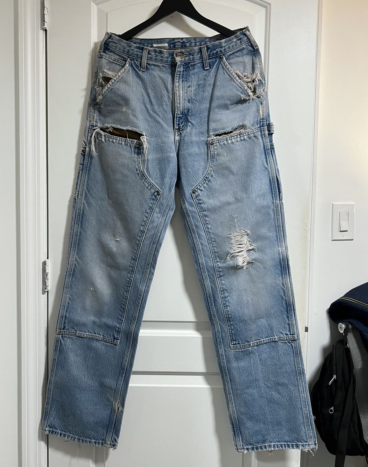 Carhartt Carhartt double holster light blue washed denim Size US 31 - 4 Thumbnail