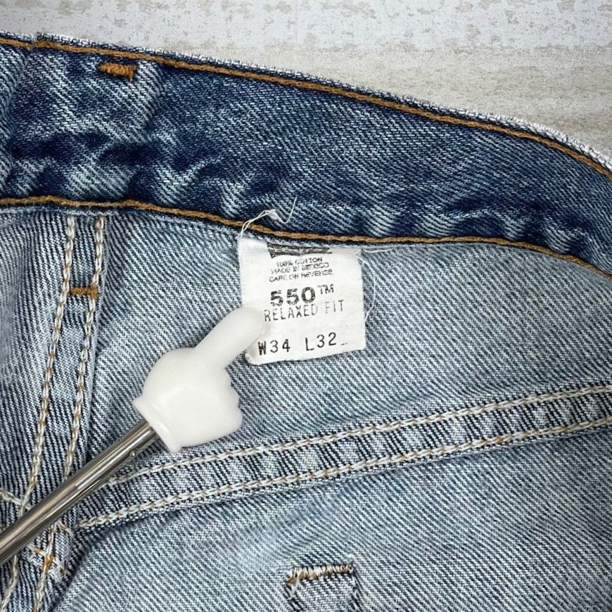 Levi's Vintage 90s Levis Jeans 550 34x32 Relaxed Fit Medium Wash Size US 34 / EU 50 - 5 Thumbnail