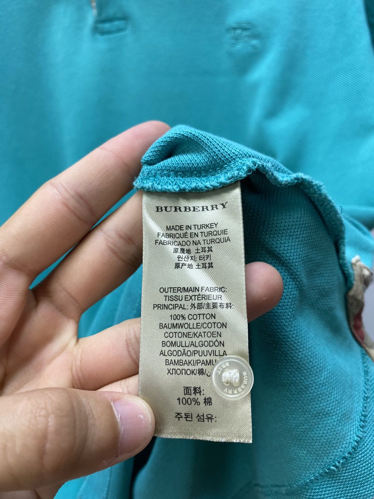 Other Burberry Brit Polo Shirt Nova Check Details Size US XL / EU 56 / 4 - 10 Thumbnail