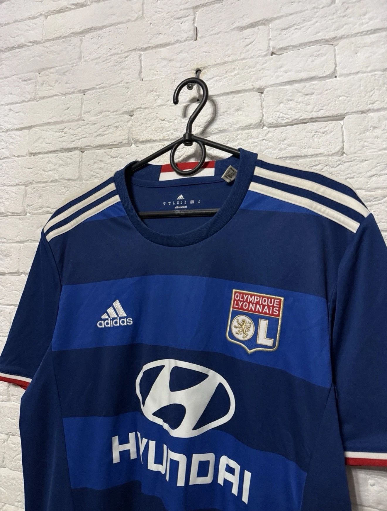 Adidas Adidas Olympique Lyonnais Lyon Jersey 17/18 Away Football Size US M / EU 48-50 / 2 - 2 Thumbnail