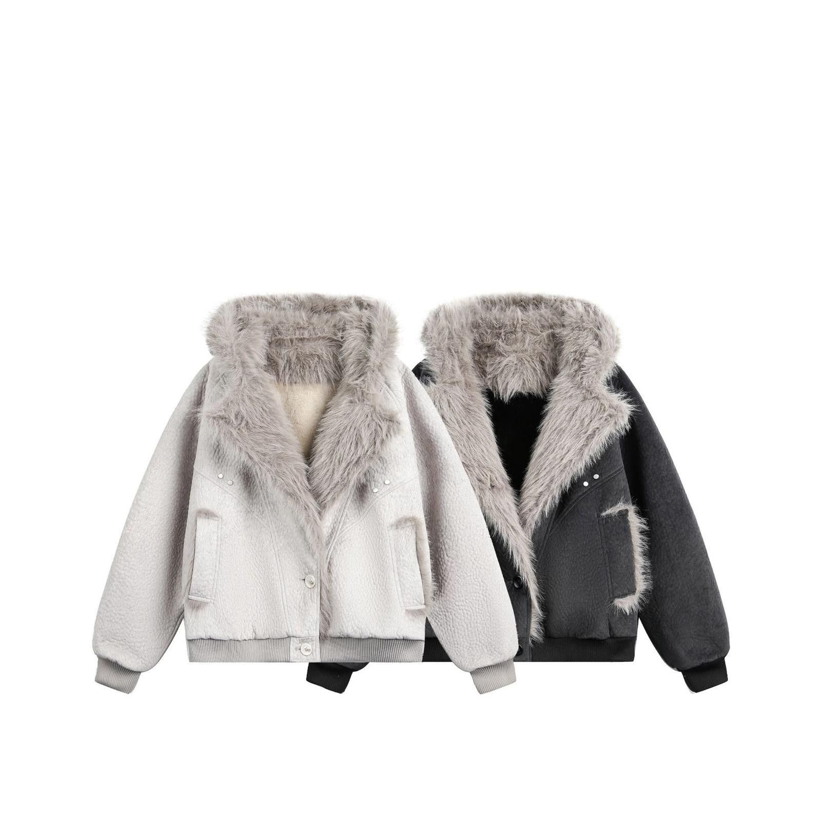 Japanese Brand Faux Fur Lined Bomber Jacket, Men's Winter Outerwear Size US L / EU 52-54 / 3 - 6 Thumbnail