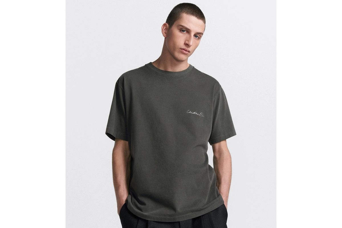 Dior o1bcso1str0226 Relaxed-Fit T-Shirt in Grey Size US XL / EU 56 / 4 - 4 Thumbnail