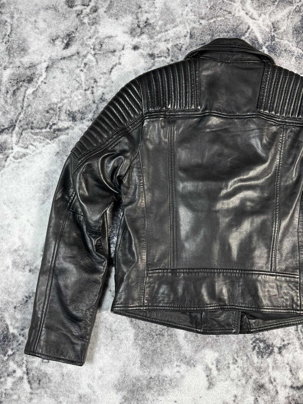 Allsaints AllSaints Leather Biker Jacket Moto Women’s S Black Size S / US 4 / IT 40 - 11 Thumbnail