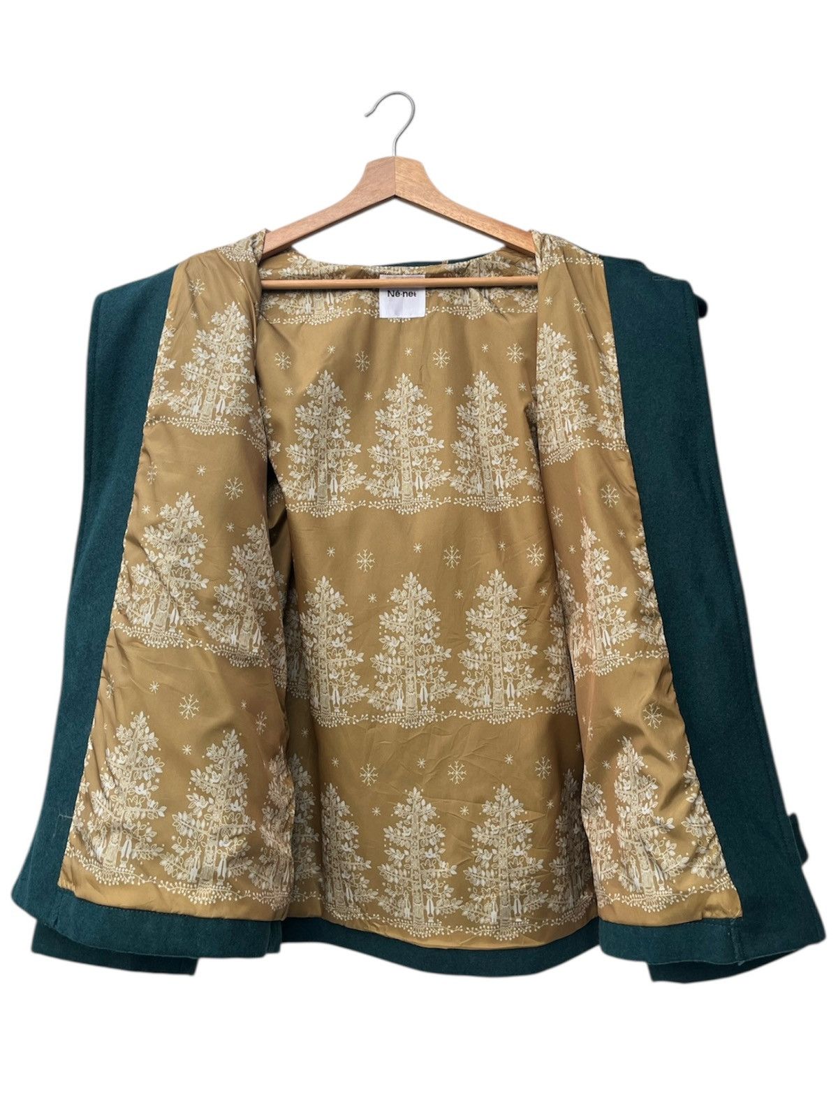 Ne-Net Ne-Net Hoodie Wool Blend Duffle Jacket Size L / US 10 / IT 46 - 4 Thumbnail