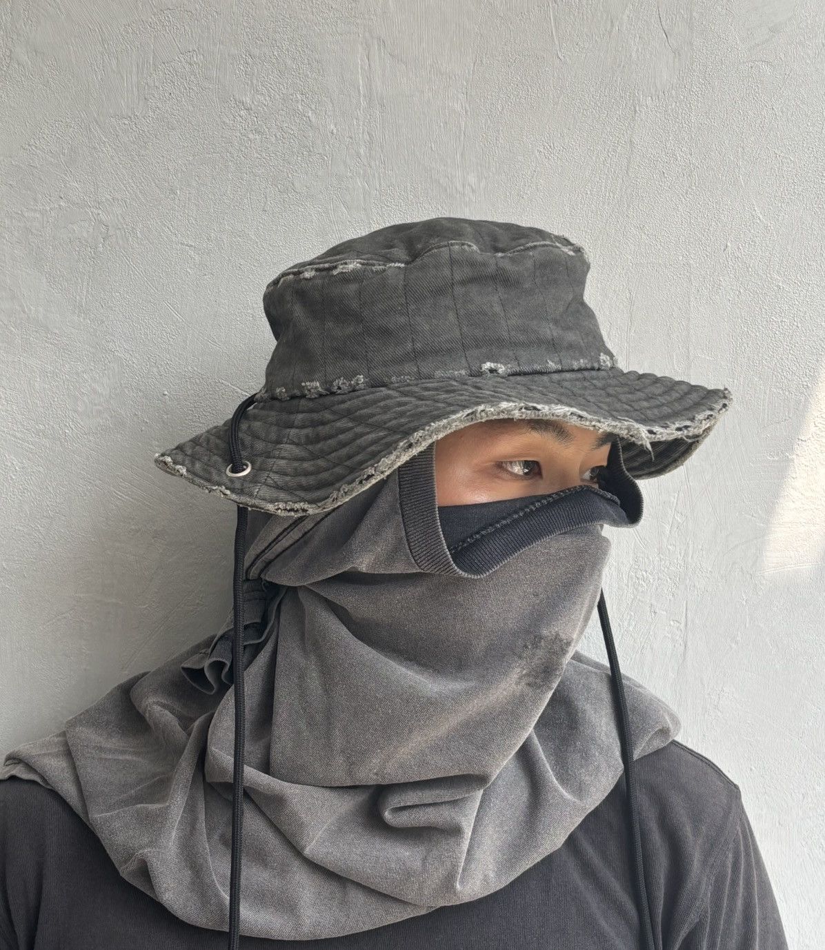A-COLD-WALL* × Diesel A Cold Wall x Diesel natural distressed bucket hat Size ONE SIZE - 1 Thumbnail