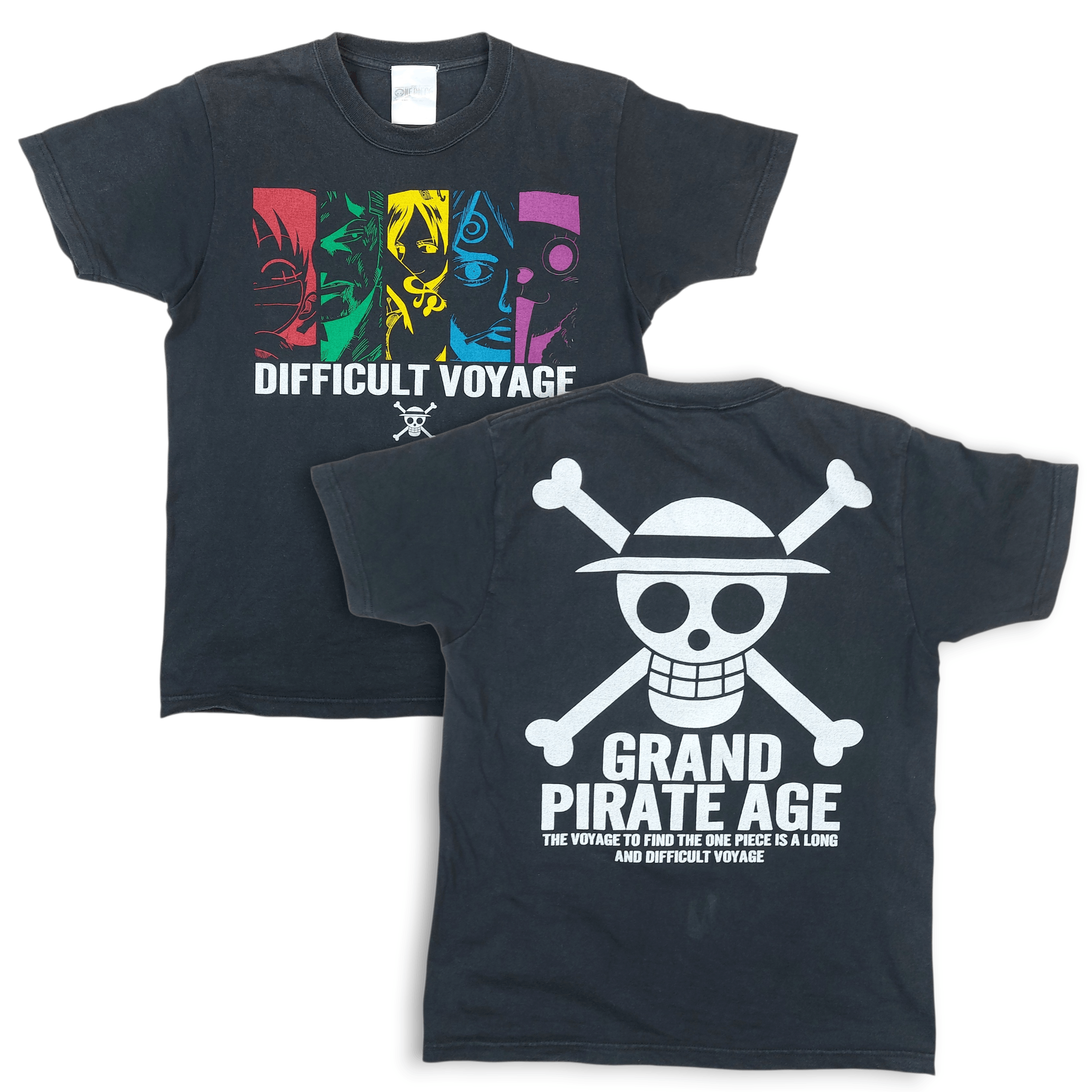 Anime Vintage Y2K One Piece Grand Pirate Age Manga Anime TEE Size US S / EU 44-46 / 1 - 1 Thumbnail