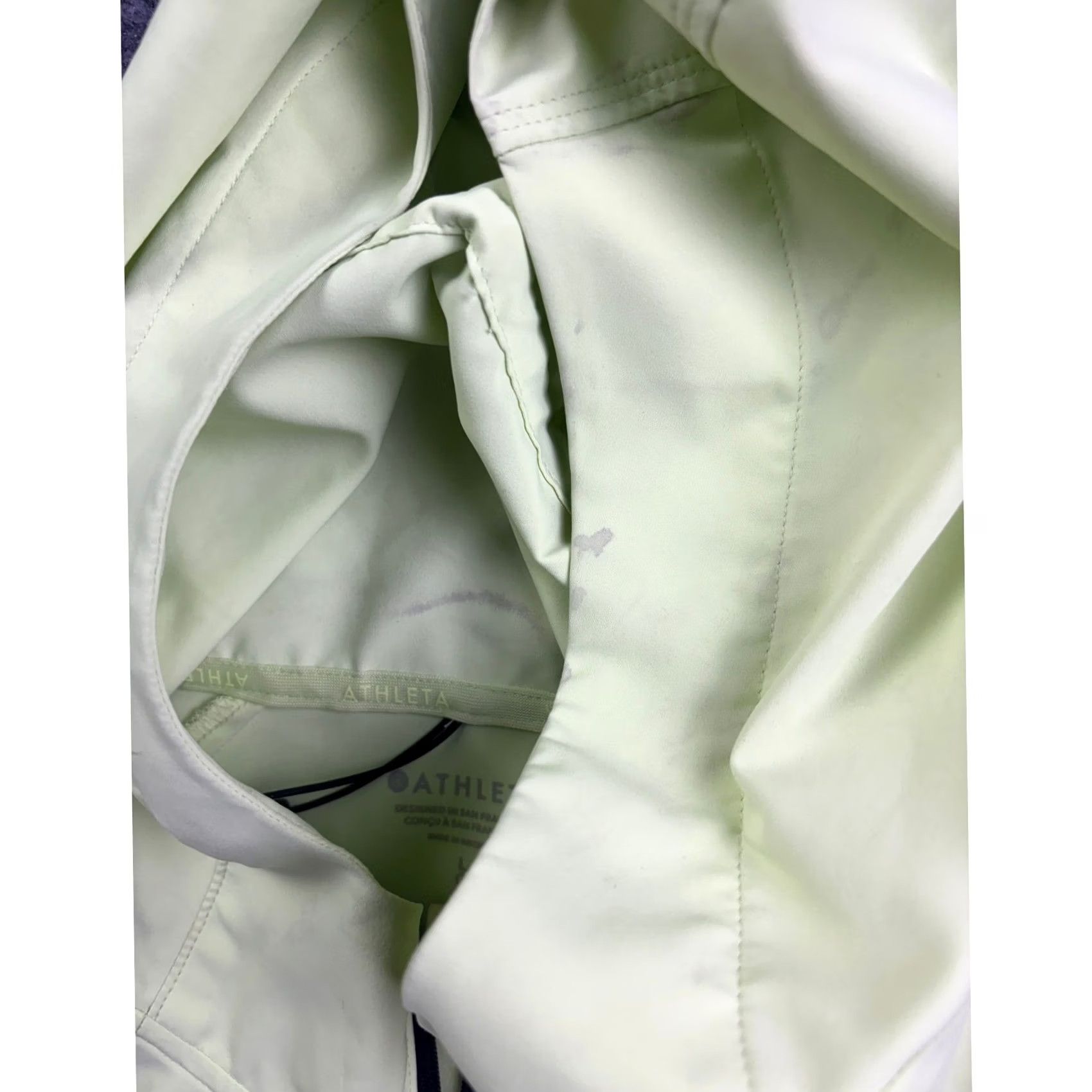 Athleta Athleta Windbreaker Jacket Women L Lime Green Full Zip Hooded Pockets Lightweight Wind-Resistant Quick Dry 1166 Size L / US 10 / IT 46 - 6 Thumbnail