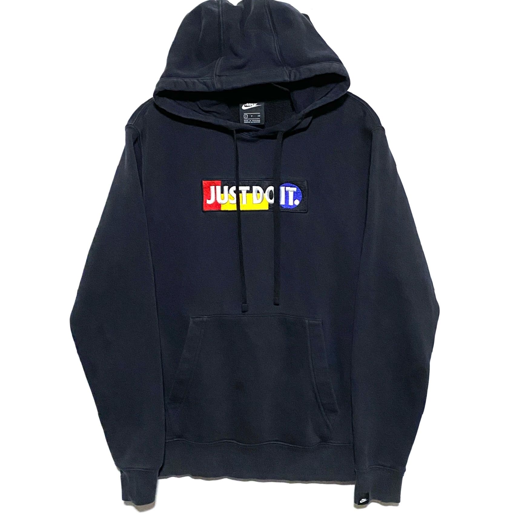 Nike Nike Just Do It Embroidered Spell Out Hoodie Sweatshirt Mens S Black Sweatshirt Hoodie Athleisure Sporty Mens Size US S / EU 44-46 / 1 - 2 Thumbnail