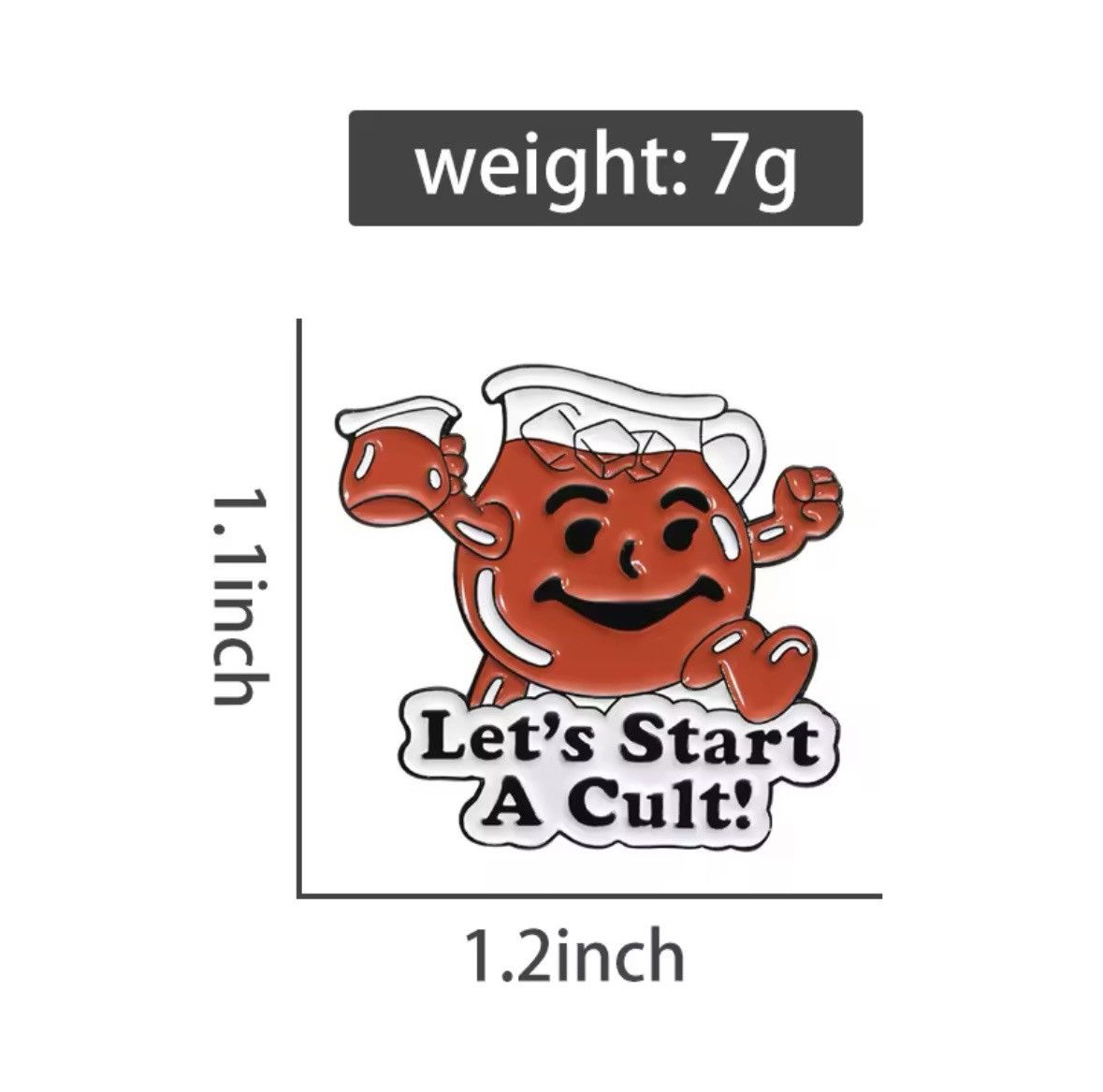 Designer Let’s Start A cult enamel pin brooch Size ONE SIZE - 4 Thumbnail