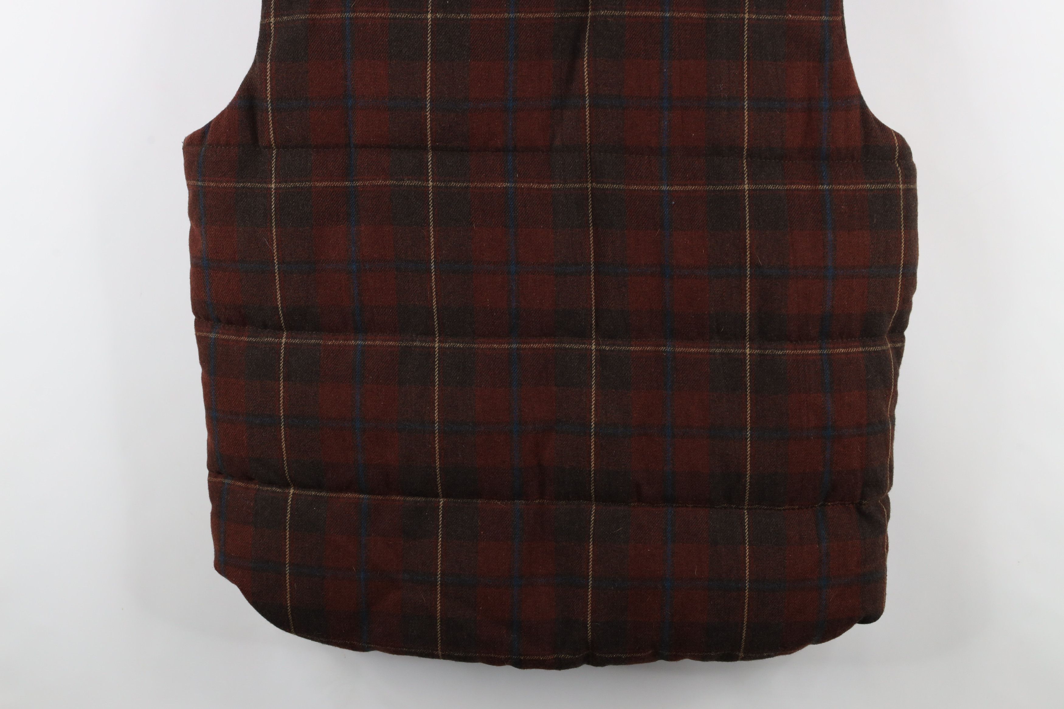 Vintage Vintage 90s Streetwear Full Button Puffer Vest Jacket Plaid Size US L / EU 52-54 / 3 - 12 Thumbnail