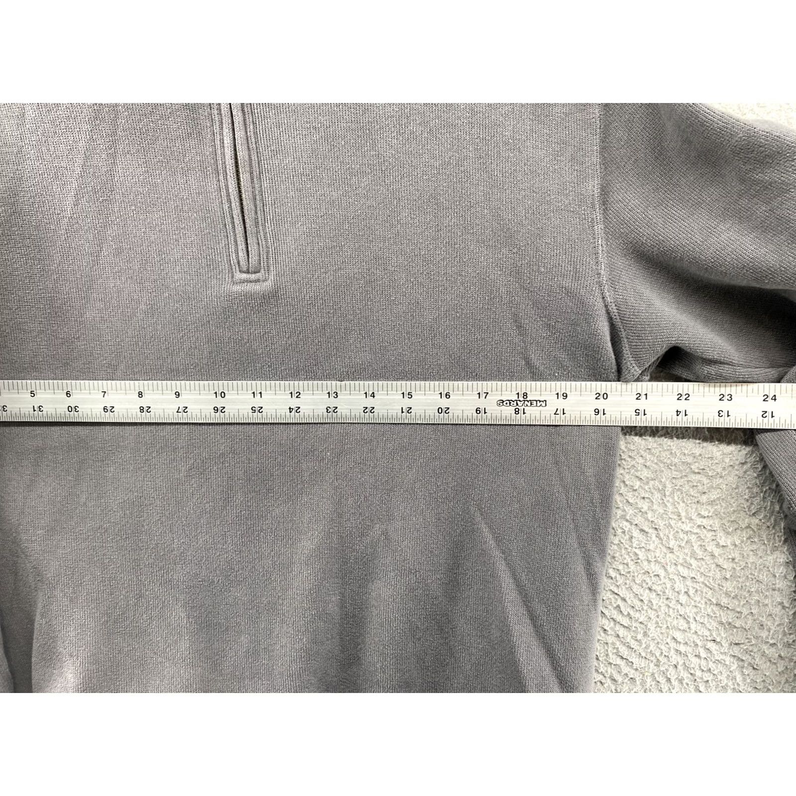 Lands' End Lands' End Mens Gray 1/4 Zip Golf Knit Sweater Jacket Size M Pullover Jacket Zip Sweatshirt Long Sleeve All Seasons Casual Outdoor Classic Mens Size US M / EU 48-50 / 2 - 4 Thumbnail