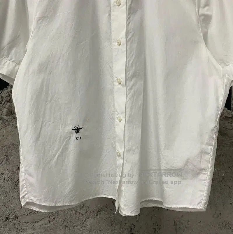 Dior Dior White Cotton Short Sleeve Shirt . Size XXS / US 00 / IT 34 - 4 Thumbnail