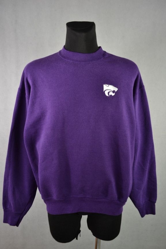Fruit Of The Loom × NCAA × Vintage Vintage 90s Kansas State Wildcats Sweatshirt Made in USA XL Size US XL / EU 56 / 4 - 1 Thumbnail
