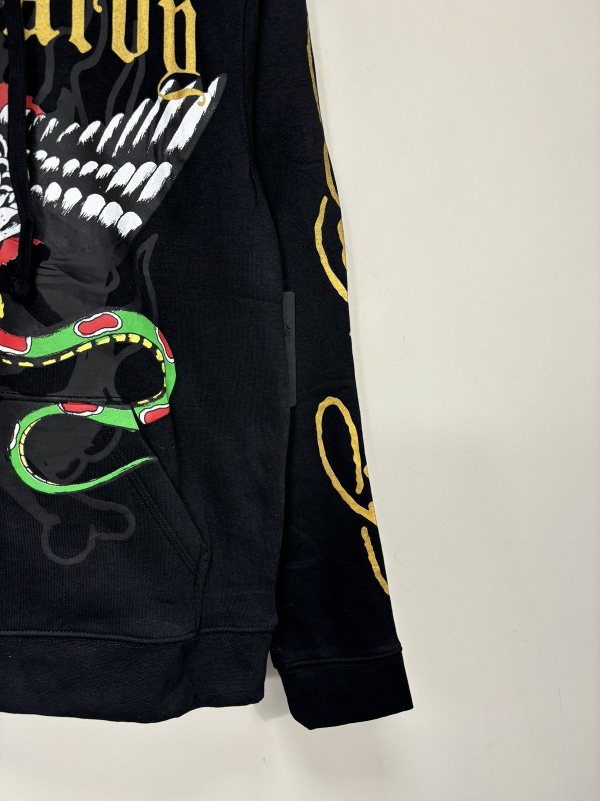 Christian Audigier Ed Hardy NEW Eagle Snake Logo Hype Y2K Tattoo Black Hoodie Size US S / EU 44-46 / 1 - 7 Thumbnail