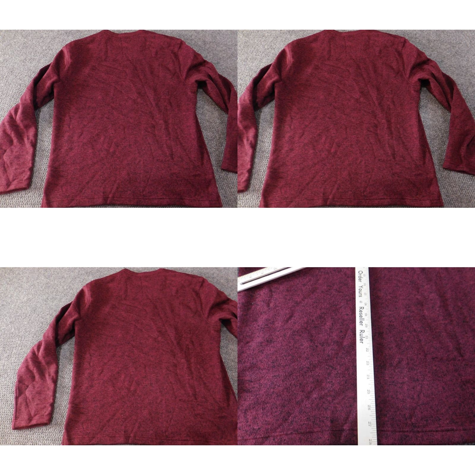 Vintage Crown & Ivy Mens Sweater Crew Neck Pullover Knit Red Long Sleeve Logo Solid Tight-Knit Regular M Winter Classic Size US M / EU 48-50 / 2 - 8 Thumbnail