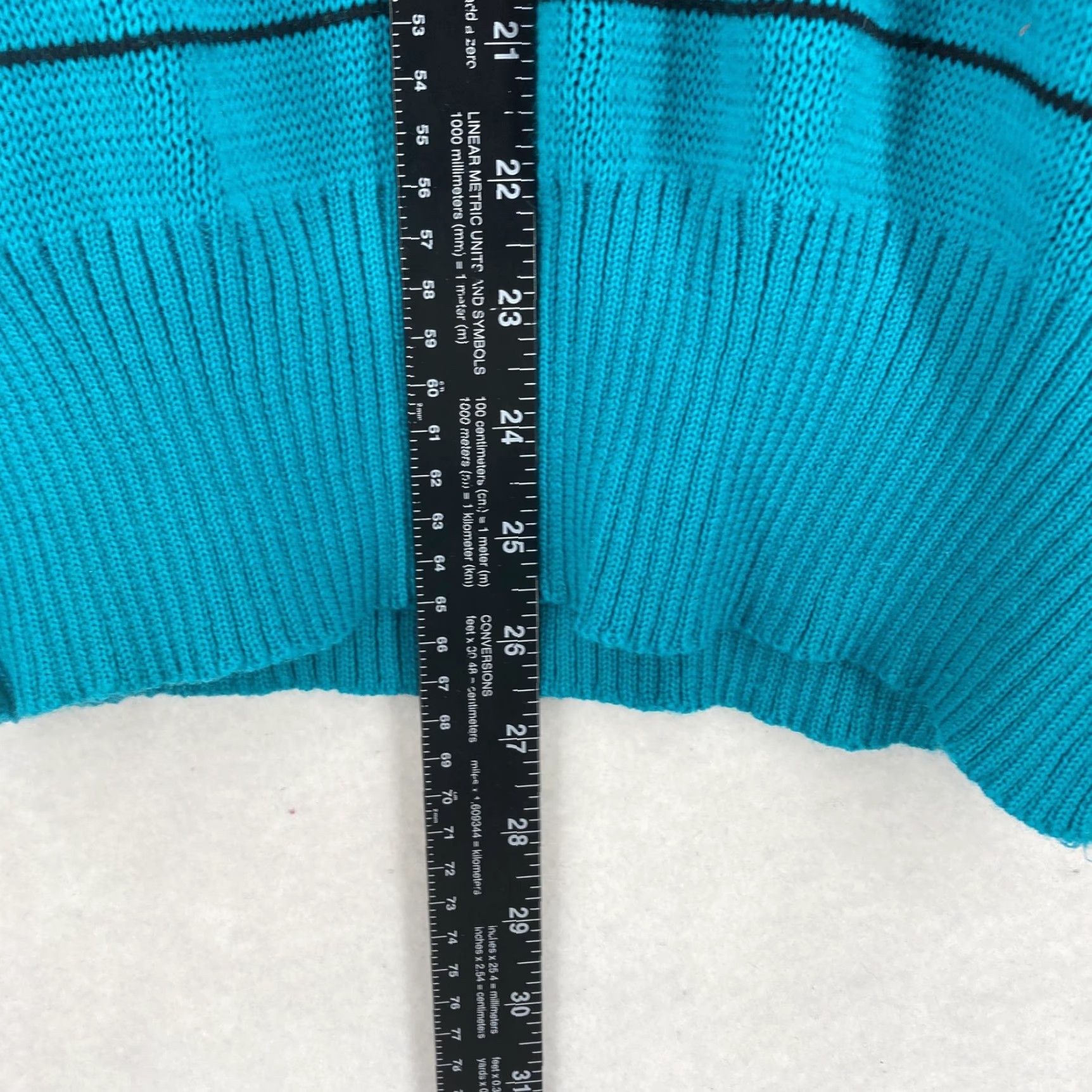 Vintage VINTAGE Meister Sweater Mens Large Teal Purple Geometric Wool Blend 90s Retro Crew Neck Knit Pullover Size US L / EU 52-54 / 3 - 4 Thumbnail