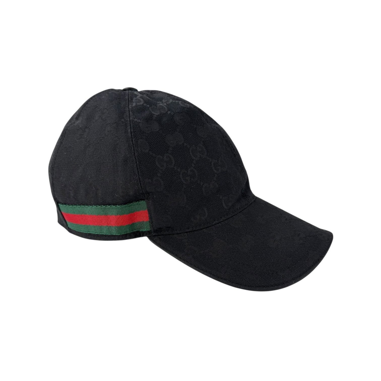 Gucci Gucci Sherry Line Black Monogram Baseball Cap Size ONE SIZE - 1 Thumbnail