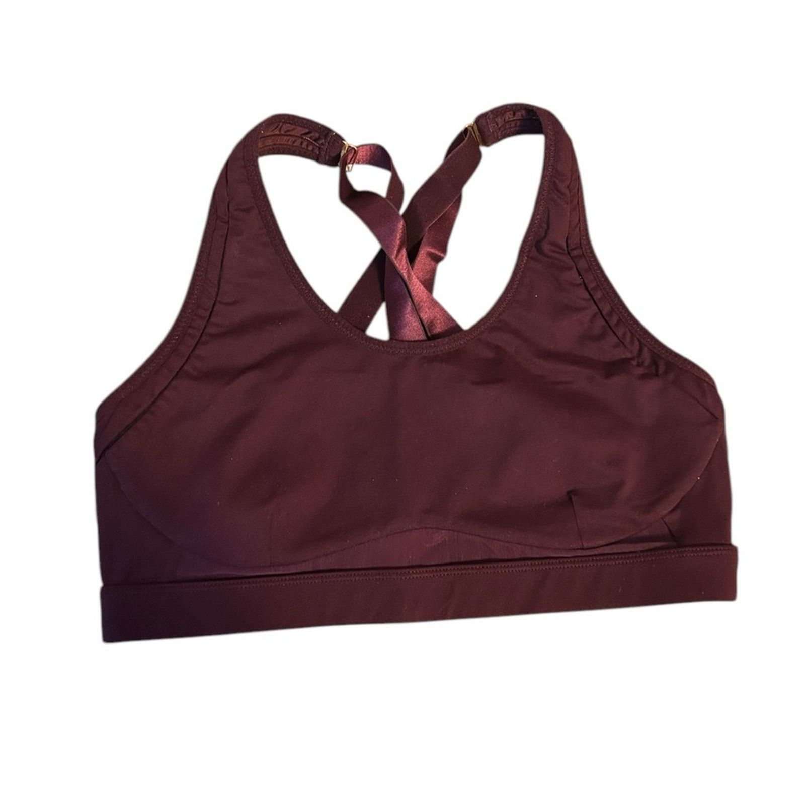 Fabletics Fabletics Bell Burgundy High Impact Sports Bra Size ONE SIZE - 1 Thumbnail