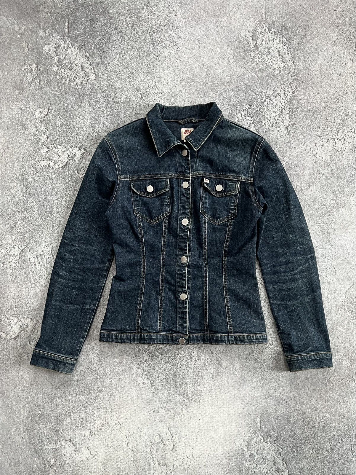 Miss Sixty Miss Sixty 60 Denim Fitted Trucker Jacket Flap Pocket Size S Size S / US 4 / IT 40 - 2 Thumbnail