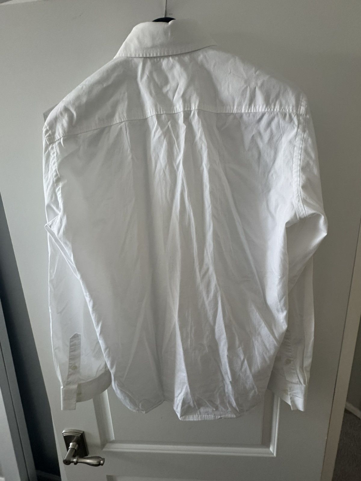 Burberry Burberry pocket logo long sleeve white shirt Size US L / EU 52-54 / 3 - 5 Thumbnail