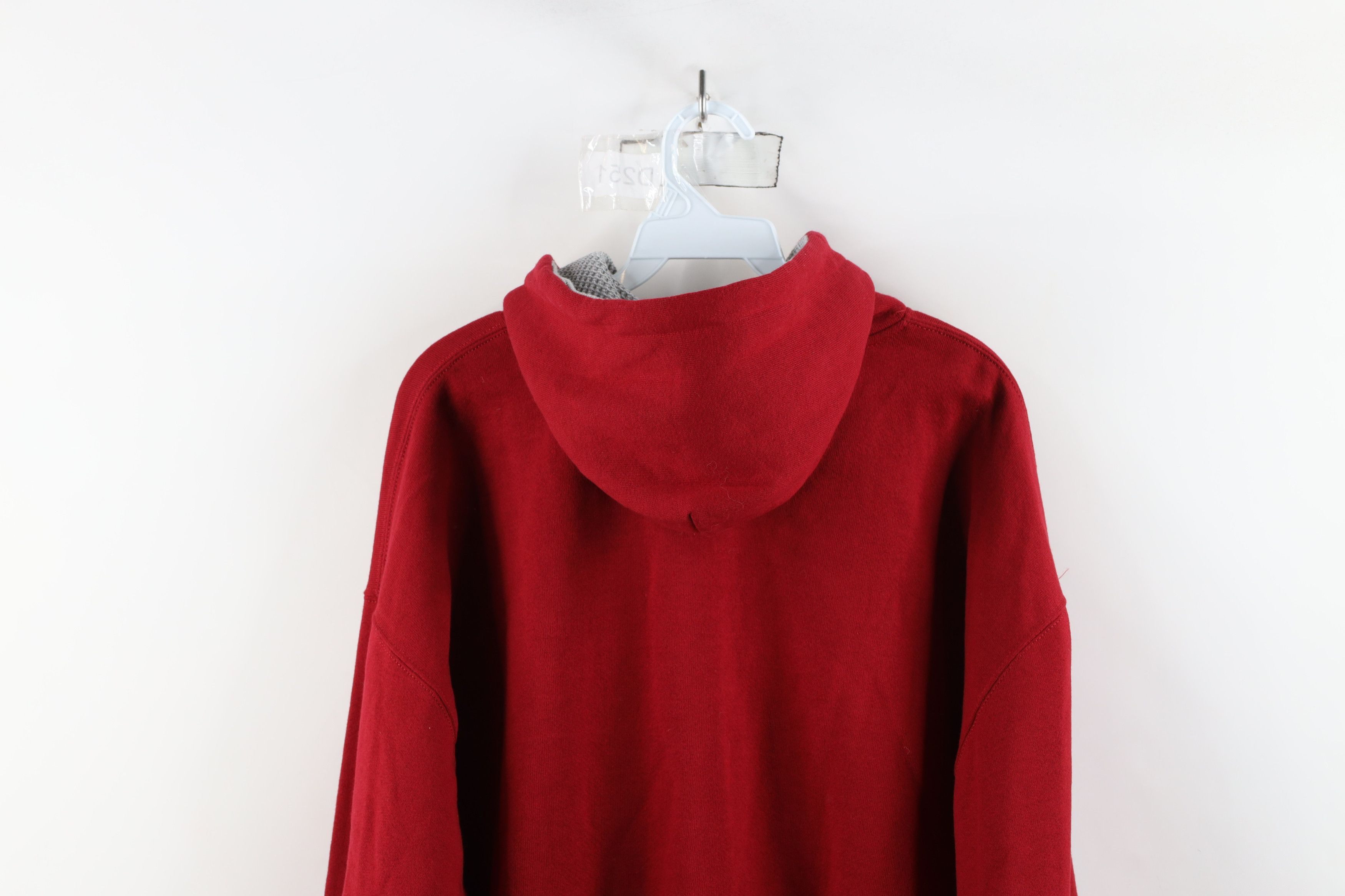 Russell Athletic × Vintage Vintage 90s Russell Athletic Henley Hoodie Sweatshirt USA Size US XL / EU 56 / 4 - 13 Thumbnail