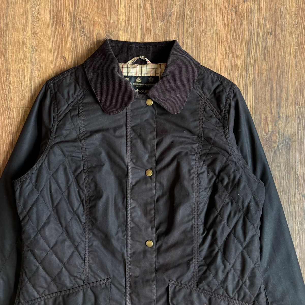 Barbour Barbour Saley Waxed Wax Jacket Women’s Uk 16/Usa 12 Brown Size XL / US 12-14 / IT 48-50 - 2 Thumbnail