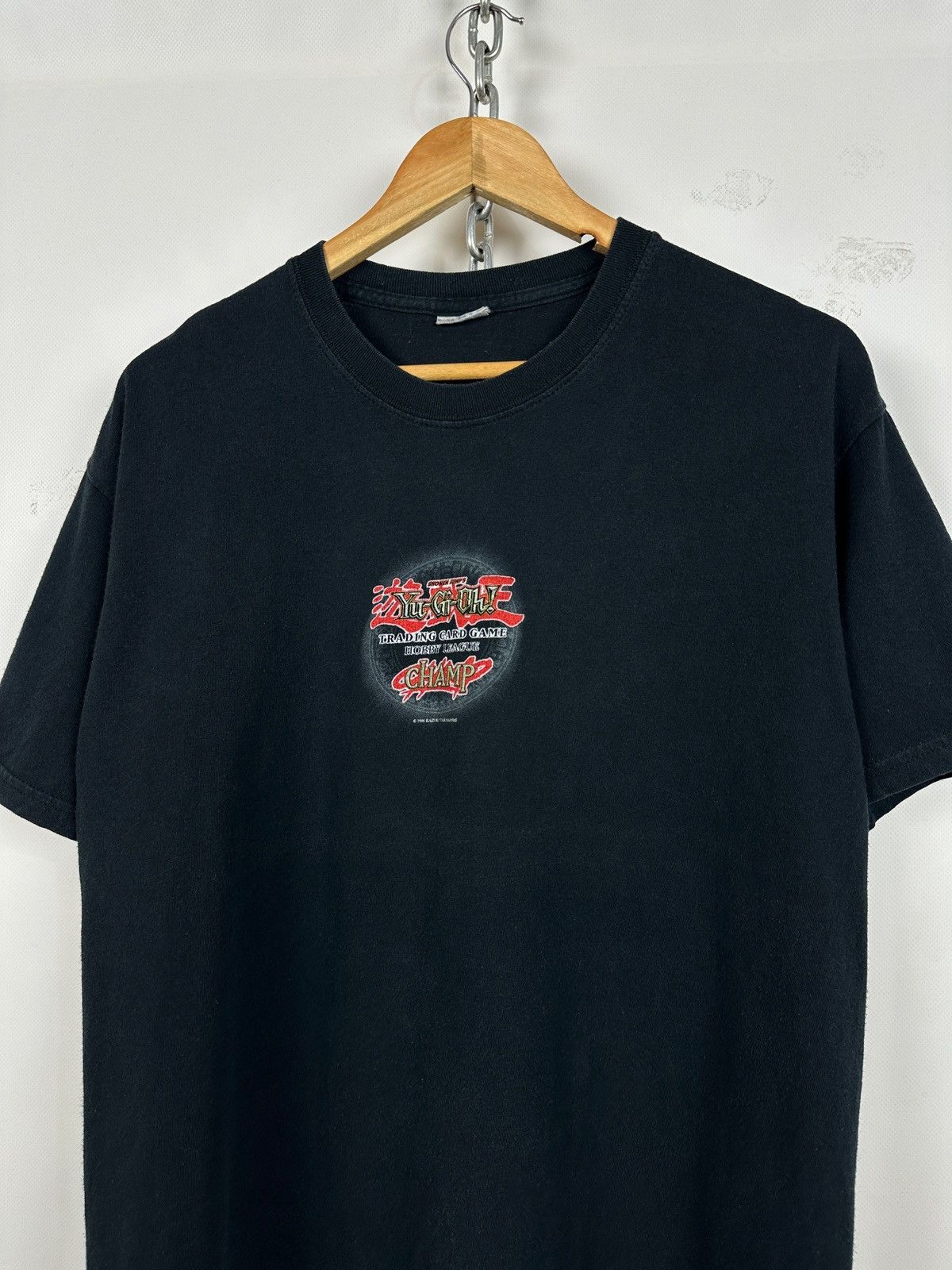 Anime 1996 Vintage Kazuki Takahashi Yu Gi Oh Hobby League T-Shirt Size US L / EU 52-54 / 3 - 4 Thumbnail