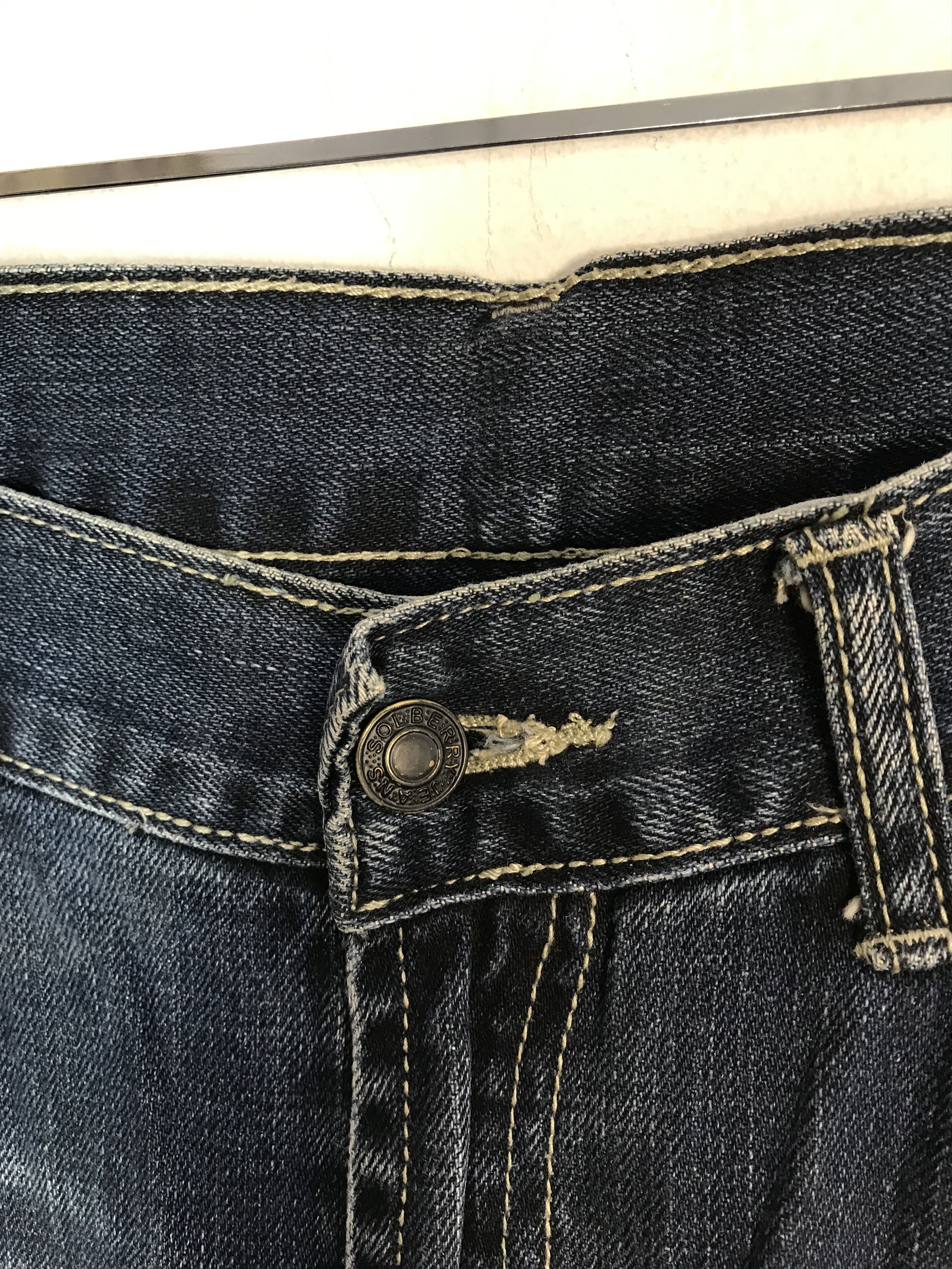 Other Solberry Complex Big Logo Printed Indigo Denim Jeans Size US 32 / EU 48 - 6 Thumbnail