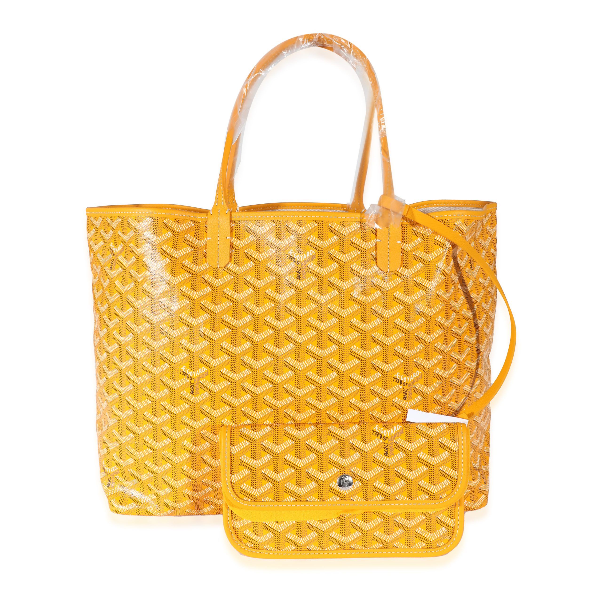 image of Goyard Yellow Goyardine Canvas Saint Louis Pm, Women's