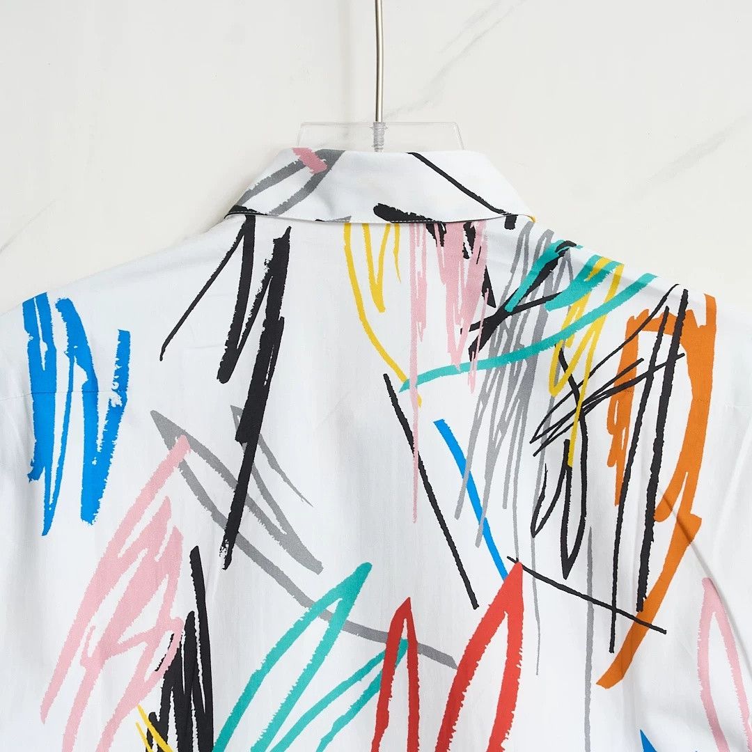 Dior Dior Men's Graffiti Print Shirt Size US M / EU 48-50 / 2 - 6 Thumbnail