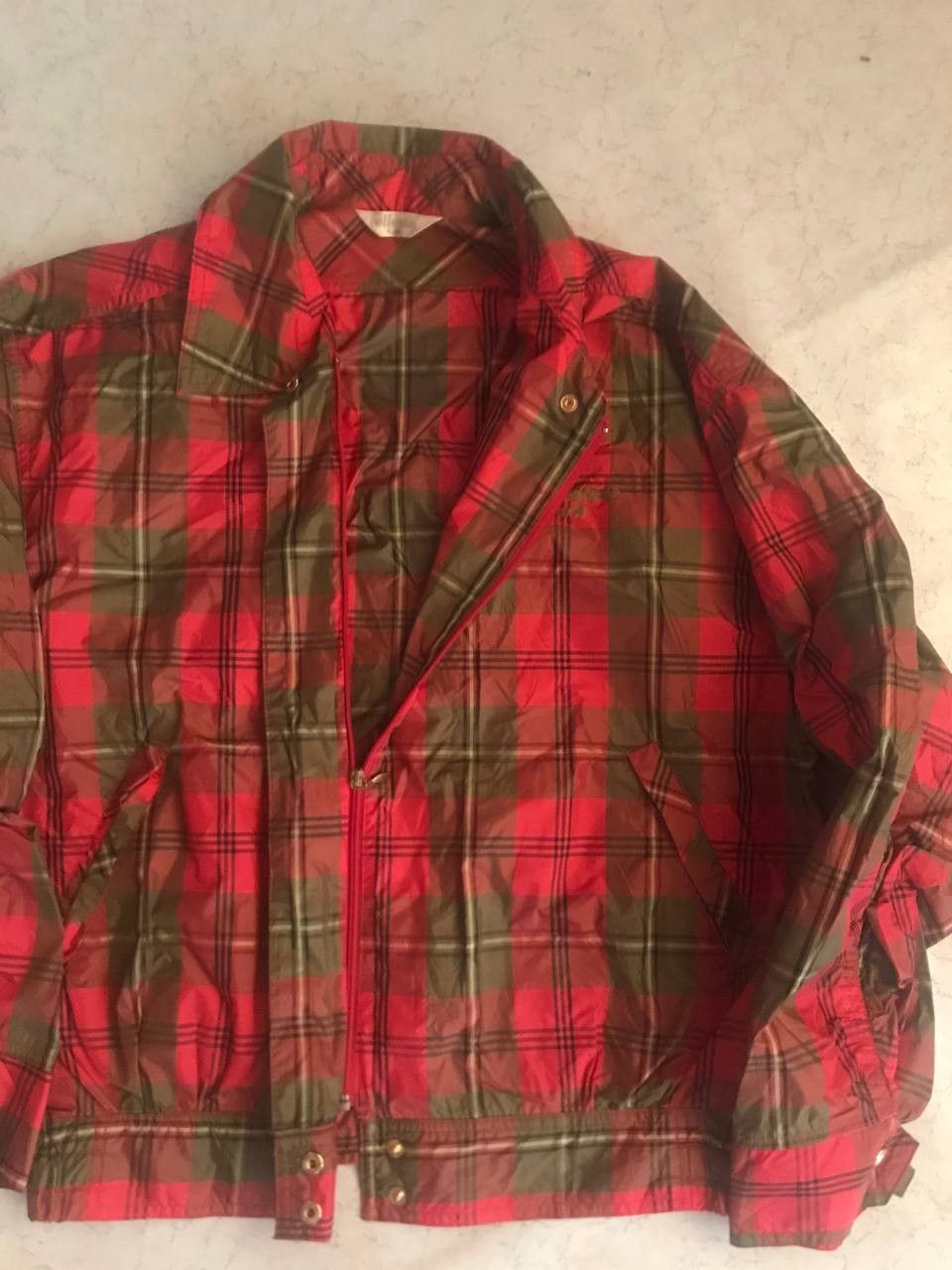 Ellesse × Vintage Ellesse Nylon Tartan Style Jacket Size US S / EU 44-46 / 1 - 2 Thumbnail
