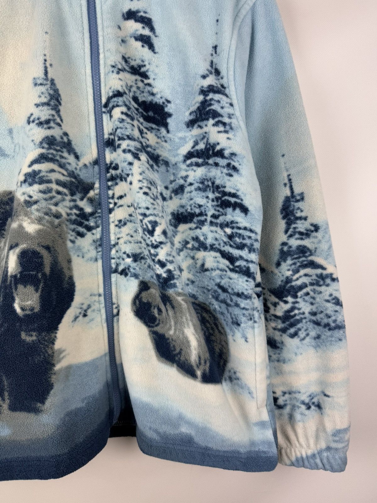 Vintage Vintage Bear Animal Pattern Fleece Jacket Size L Size US L / EU 52-54 / 3 - 6 Thumbnail