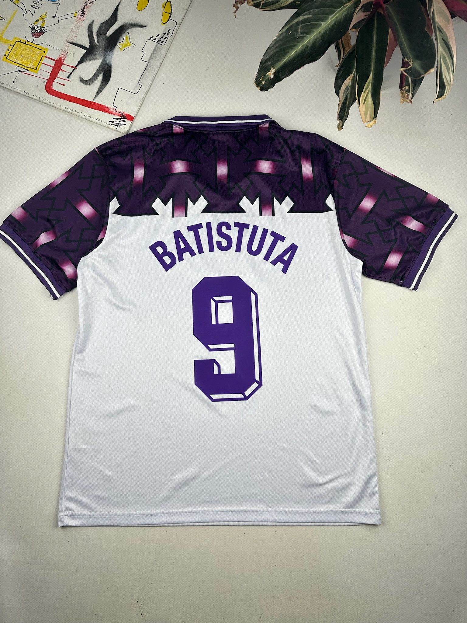 Lotto Sport Vintage Fiorentina Florence 1992 1993 Away Shirt Jersey Size US XXL / EU 58 / 5 - 4 Thumbnail