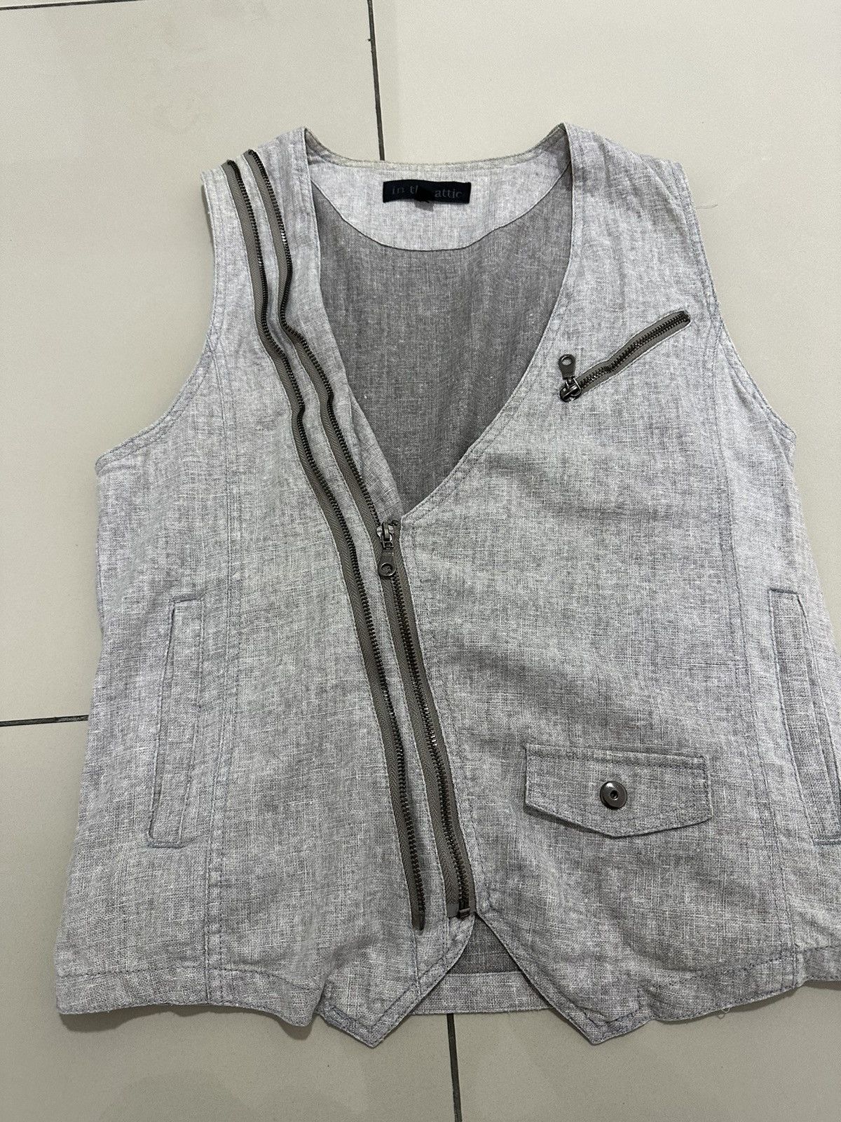 If Six Was Nine × In The Attic × Japanese Brand In The Attic Cyberpunk Vest Design Double Zipper Size US M / EU 48-50 / 2 - 4 Thumbnail