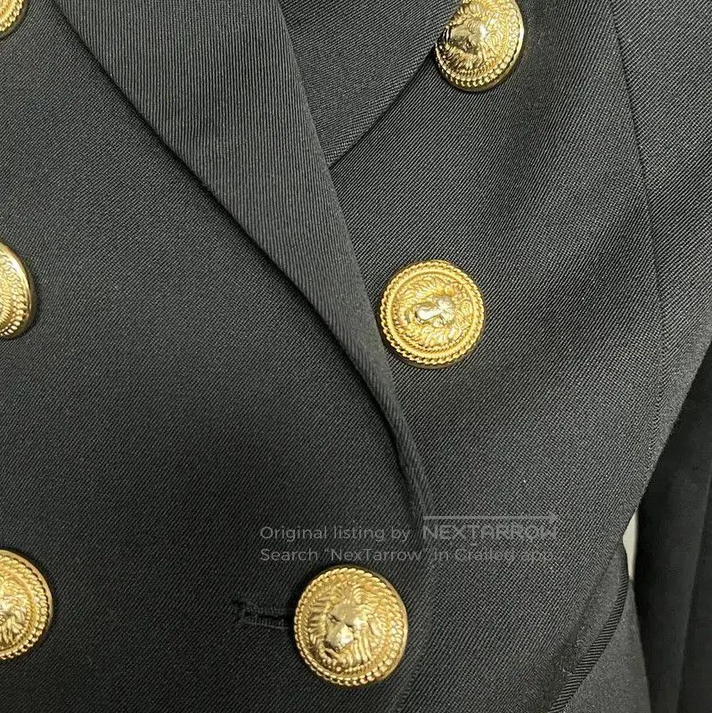 Balmain Balmain Black Wool Women's Jacket . Size S / US 4 / IT 40 - 3 Thumbnail