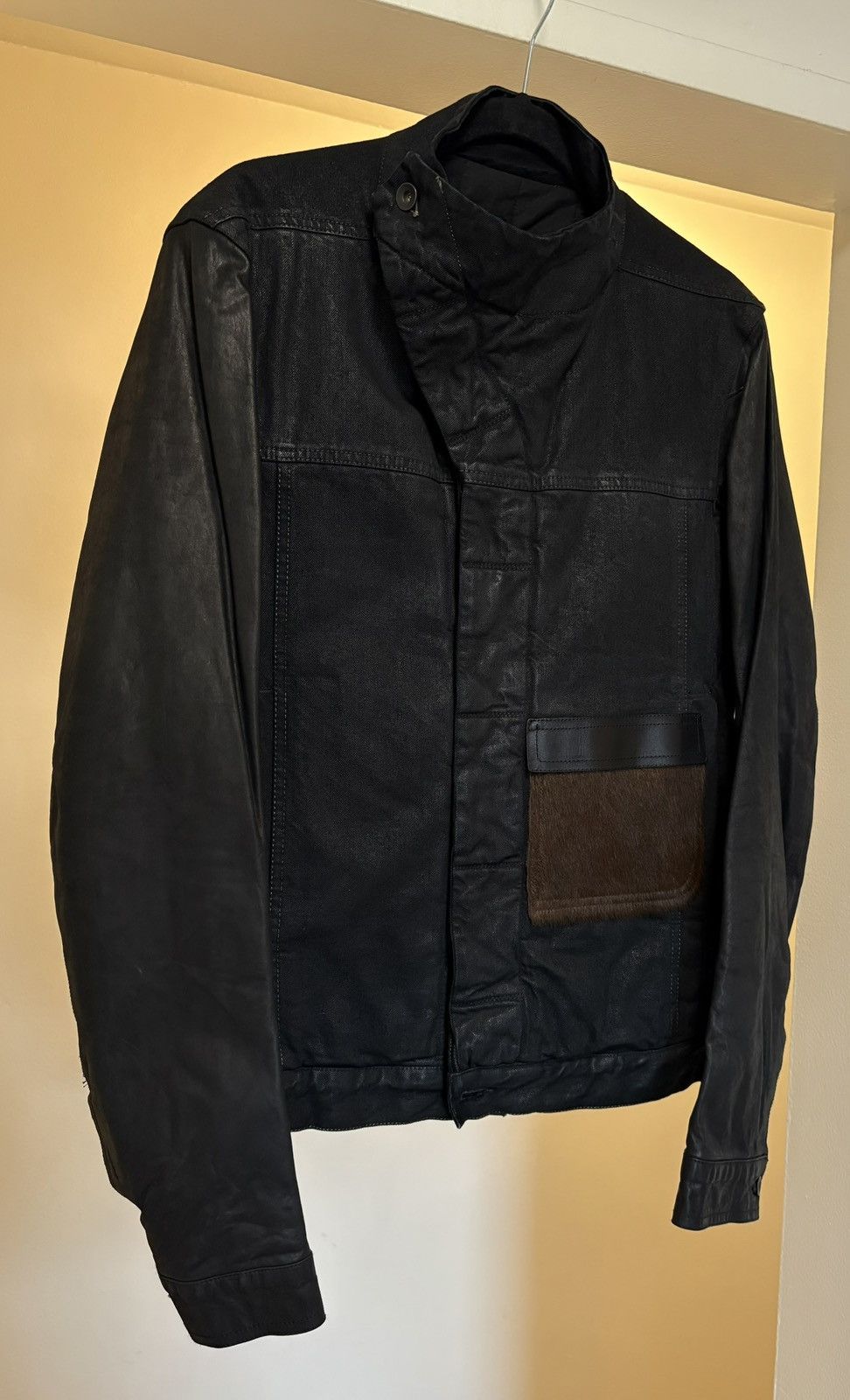 Rick Owens Drkshdw BNWT Slave Jacket w/ Leather Sleeves & Pocket Patch Size US M / EU 48-50 / 2 - 15 Thumbnail