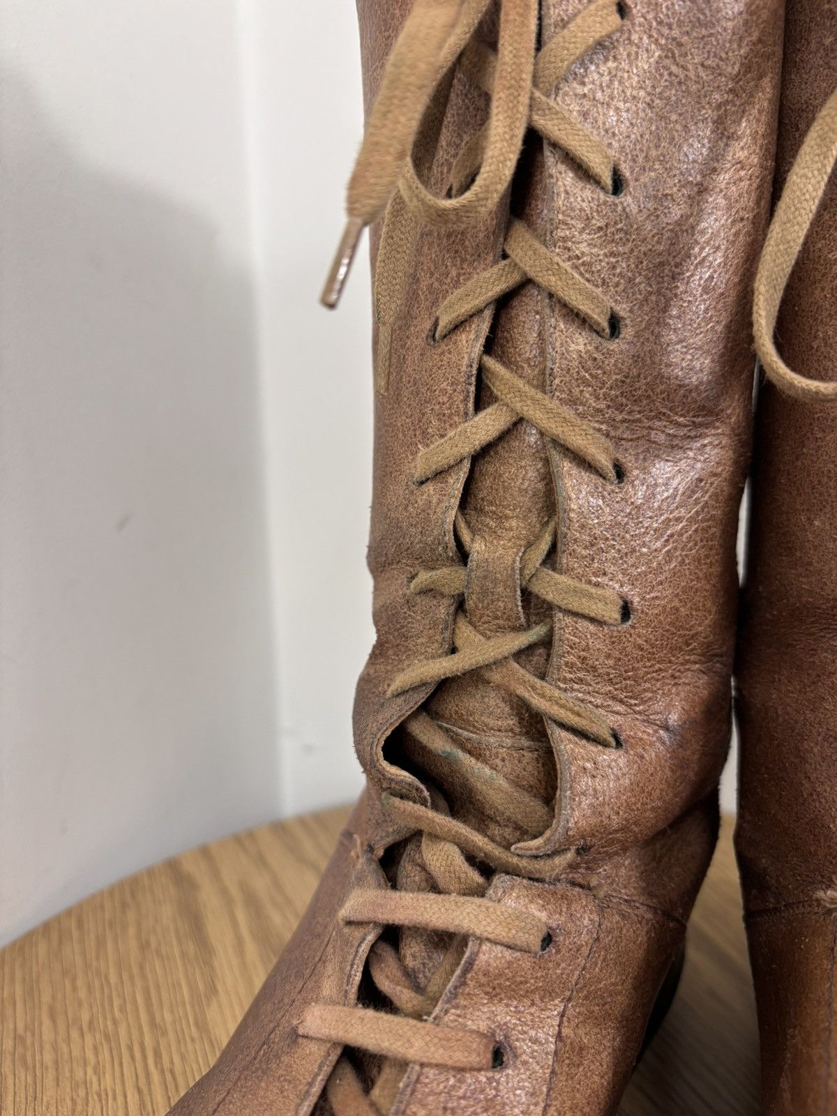 Bally Bally BearthTrek Men’s Distressed Leather Combat Boots Size US 8.5 / EU 41-42 - 12 Thumbnail
